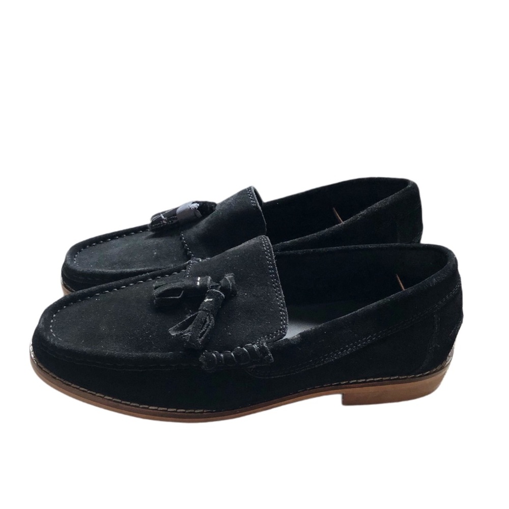 ASOS Men's Black Suede Tassel Moccasin Loafer Size 5